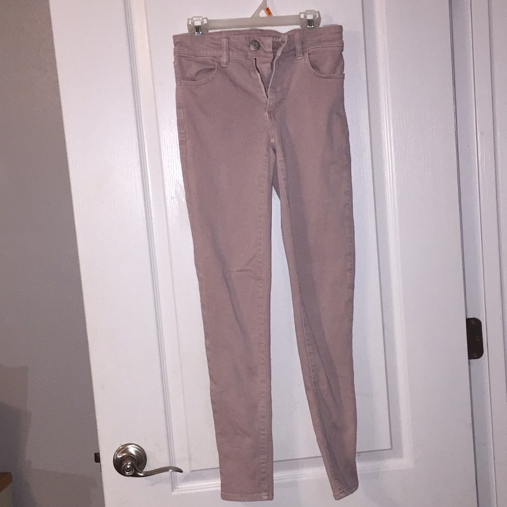 American Eagle pink jeans